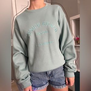 Oversized fleece sweater